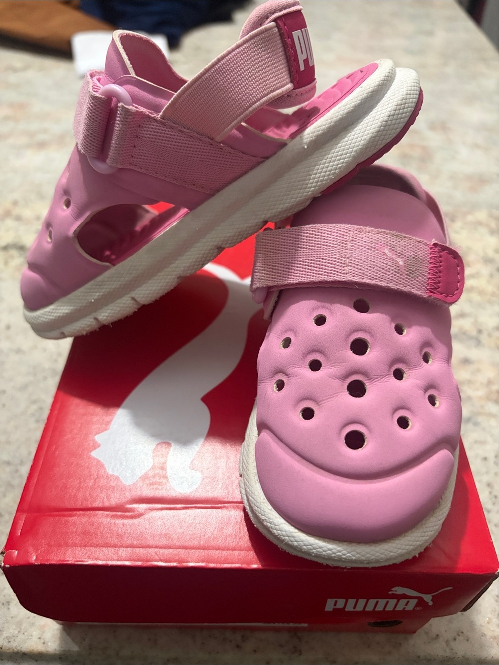 3/$30 Puma Kids' Pink Sandal-Clogs - Lightweight Comfort